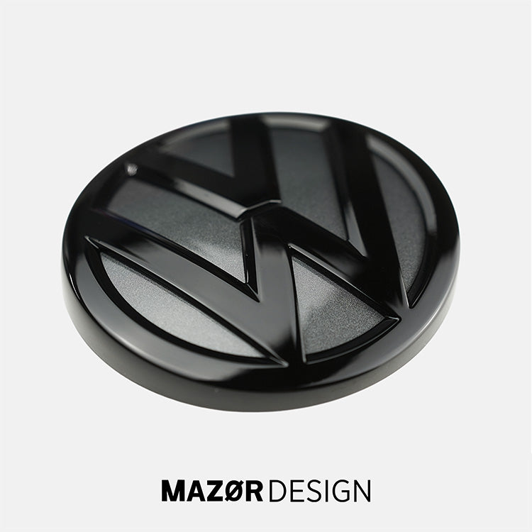 VW Golf 7 - Emblem Hinten Schwarz Glanz Indium Grau (LR7H)