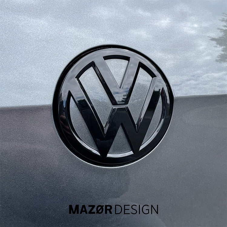 VW Golf 7 - Emblem Hinten Schwarz Glanz Indium Grau (LR7H)