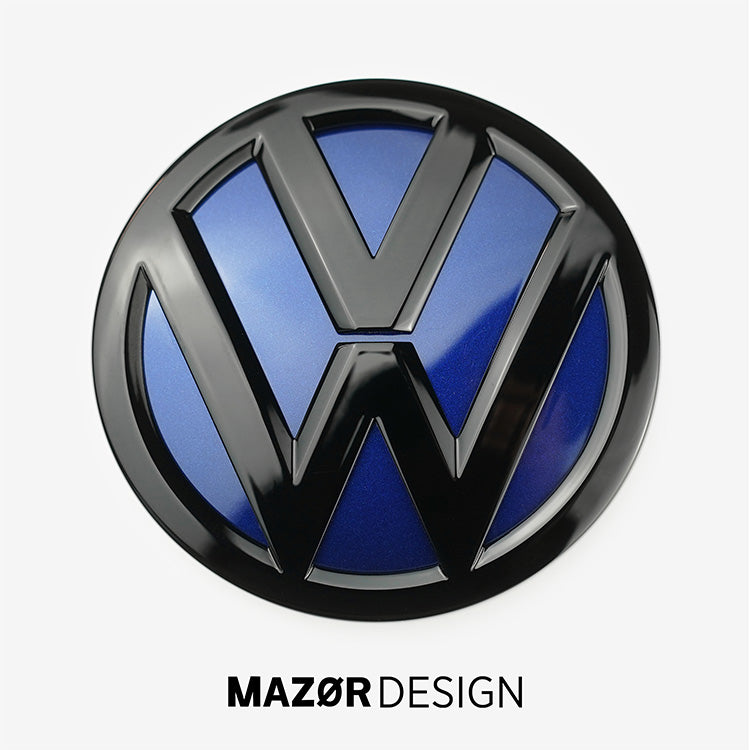 VW Polo 6 - Emblem Hinten Schwarz Glanz Lapiz Blue (LD5K)