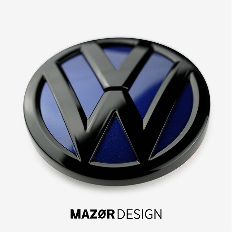 VW Polo 6 - Emblem Hinten Schwarz Glanz Lapiz Blue (LD5K)