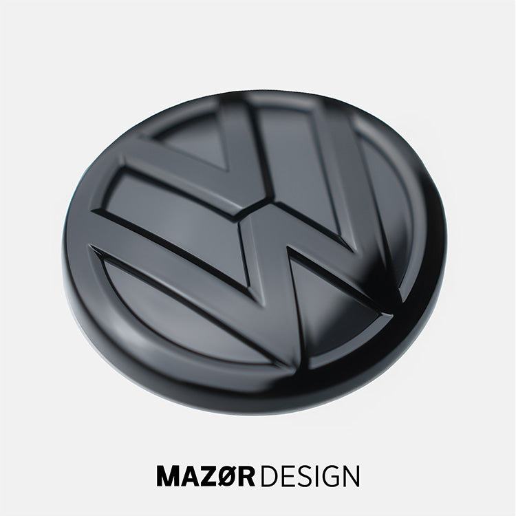 VW Golf 7 - Emblem Hinten Schwarz Glanz Uranograu (LI7F)