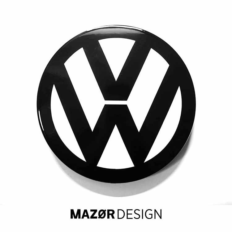 VW Golf 7 Facelift - Emblem Front White