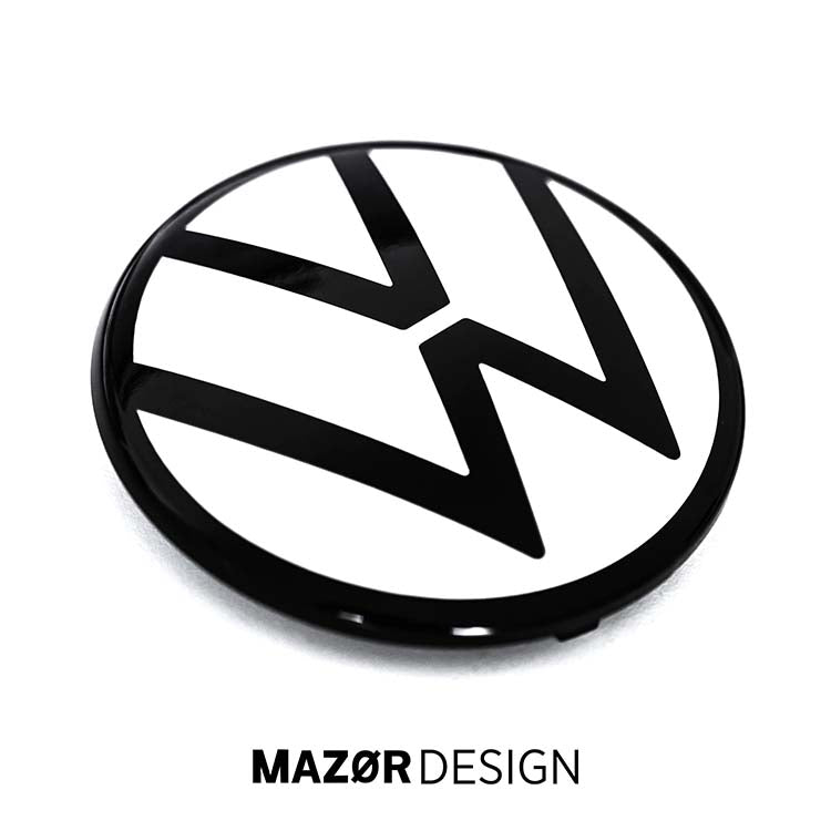 VW Golf 7 Facelift - Golf 8 Look Emblem Front White