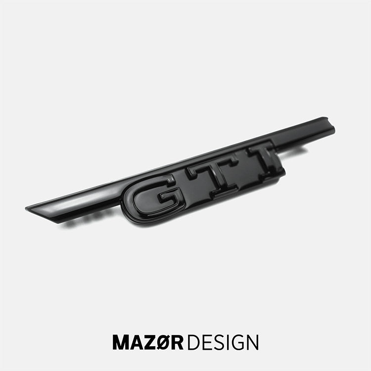 VW Golf 8 Facelift - GTI Emblem Vorne Schwarz Glanz ab 2025