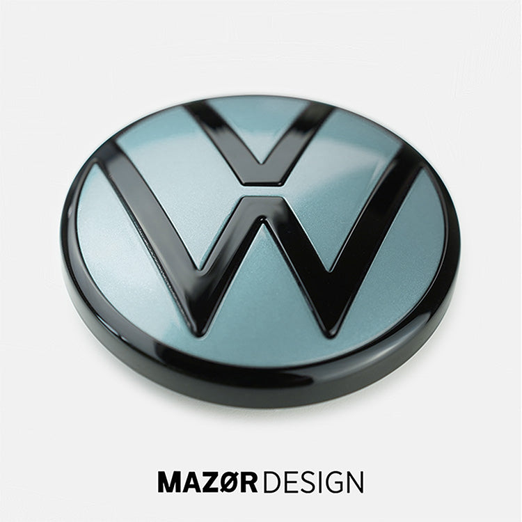 VW Golf 8 - Emblem Hinten Schwarz Limonengelb Metallic LL1W