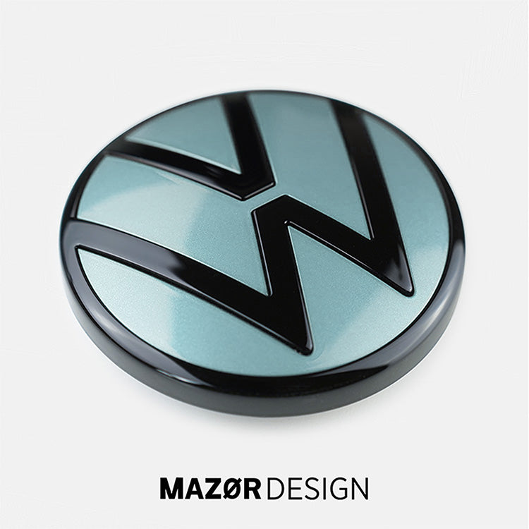 VW Golf 8 - Emblem Hinten Schwarz Limonengelb Metallic LL1W