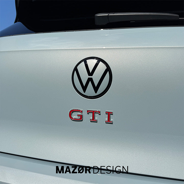 VW Golf 8 - Emblem Hinten Schwarz Limonengelb Metallic LL1W