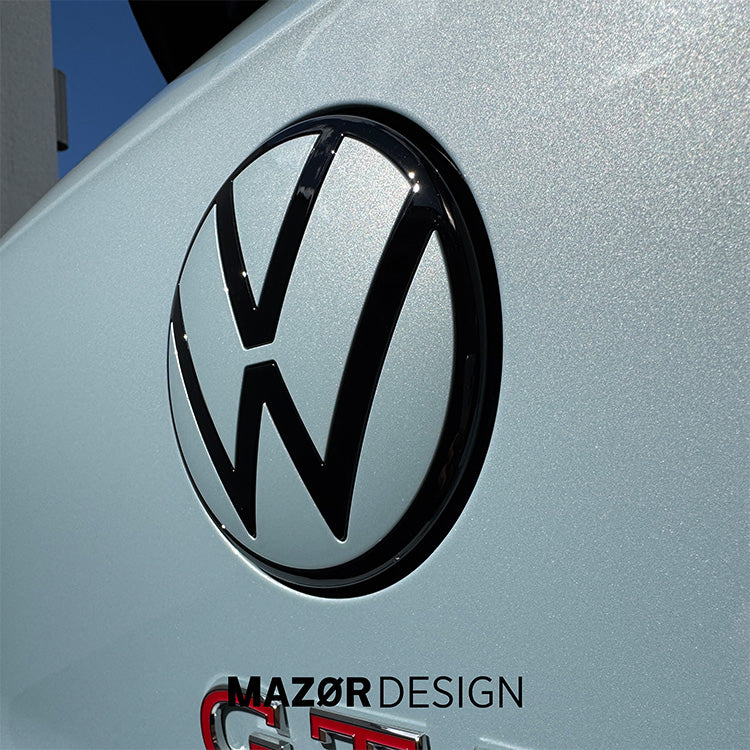 VW Golf 8 - Emblem Hinten Schwarz Limonengelb Metallic LL1W