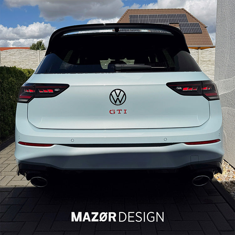 VW Golf 8 - Emblem Hinten Schwarz Limonengelb Metallic LL1W