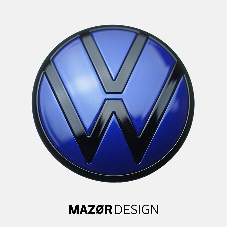 VW Golf 8 - Emblem Hinten Schwarz Lapiz Blue Metallic LD5K