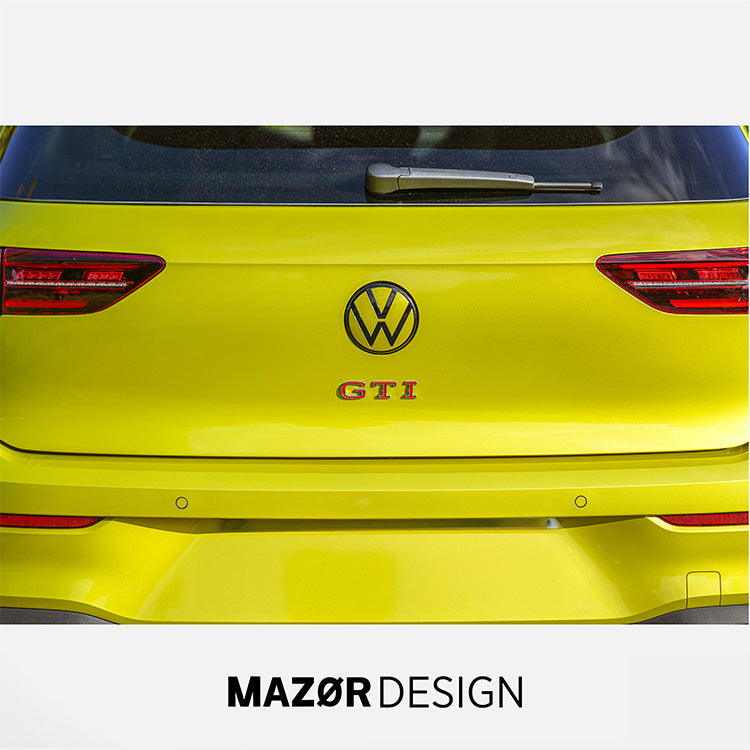 VW Golf 8 - Emblem Hinten Schwarz Limonengelb Metallic LL1W