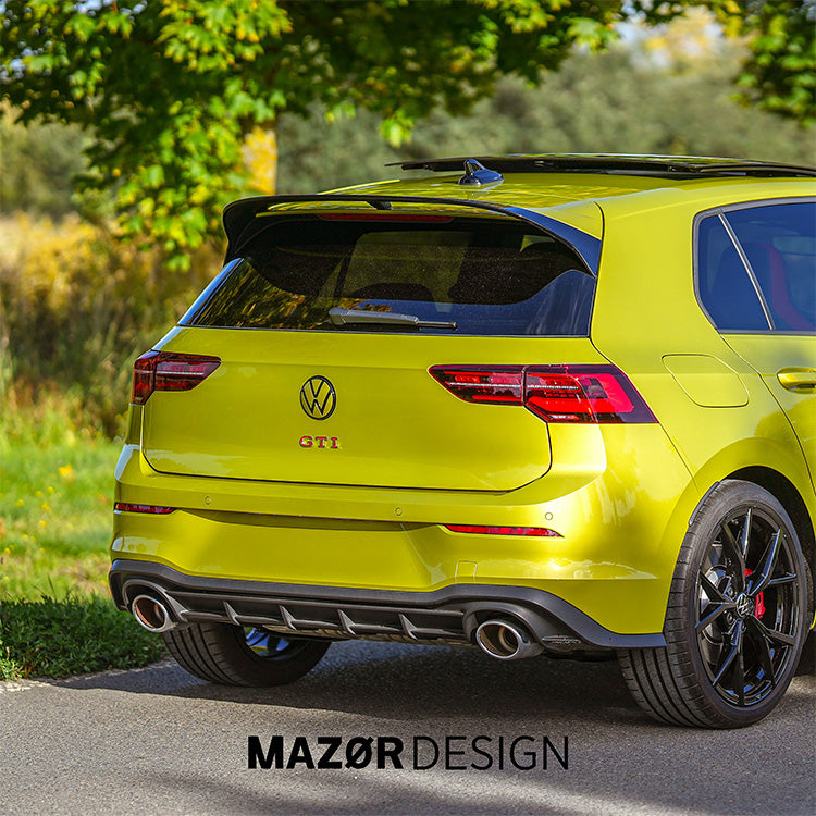 VW Golf 8 - Emblem Hinten Schwarz Limonengelb Metallic LL1W