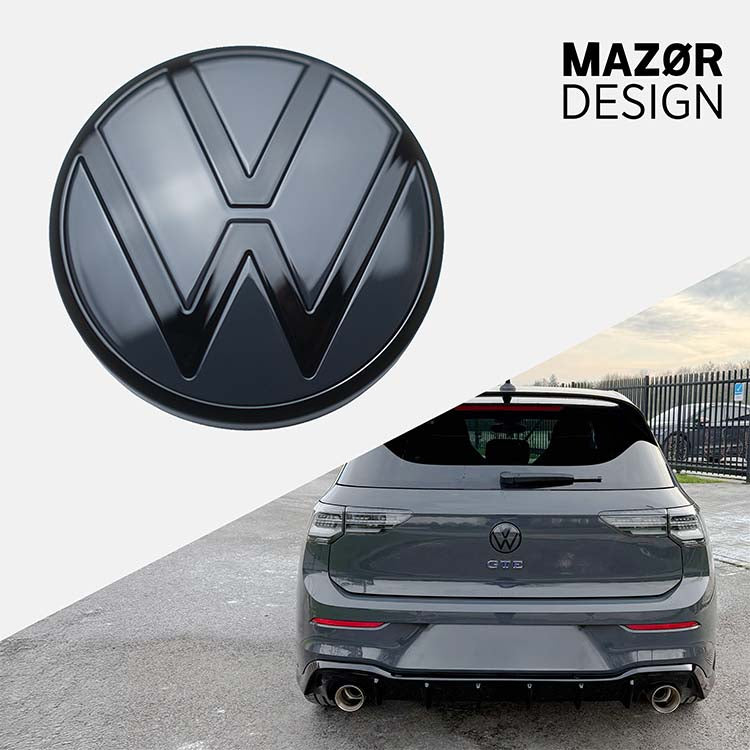 VW Golf 8 - Emblem Hinten Schwarz Glanz Uranograu LI7F