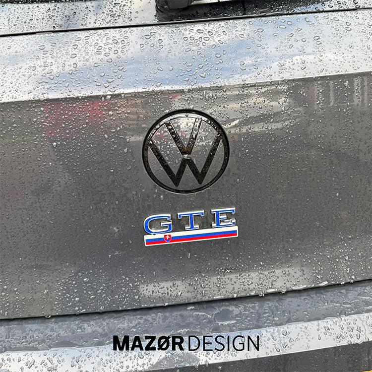 VW Golf 8 - Emblem Hinten Schwarz Glanz Uranograu LI7F