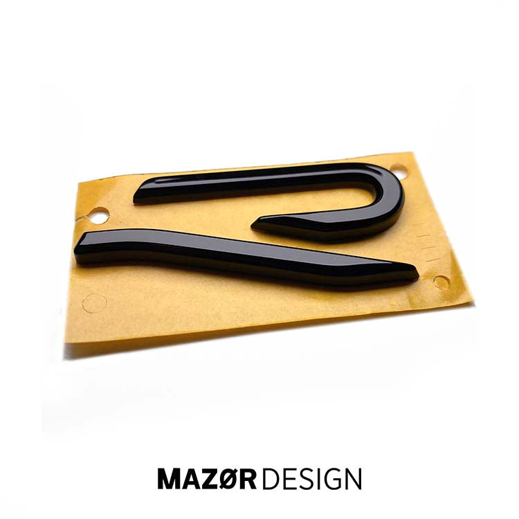 VW Tiguan 2 - R Emblem Hinten Schwarz Glanz