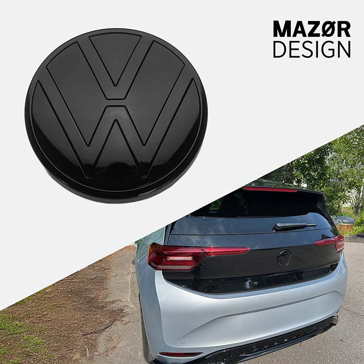 VW ID3 - Emblem Hinten Heckklappe Schwarz Glanz