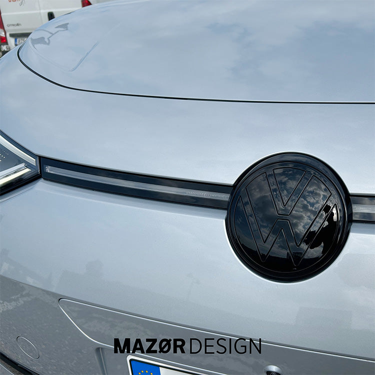 VW ID3 - Emblem Vorne Kühlergrill Schwarz Glanz
