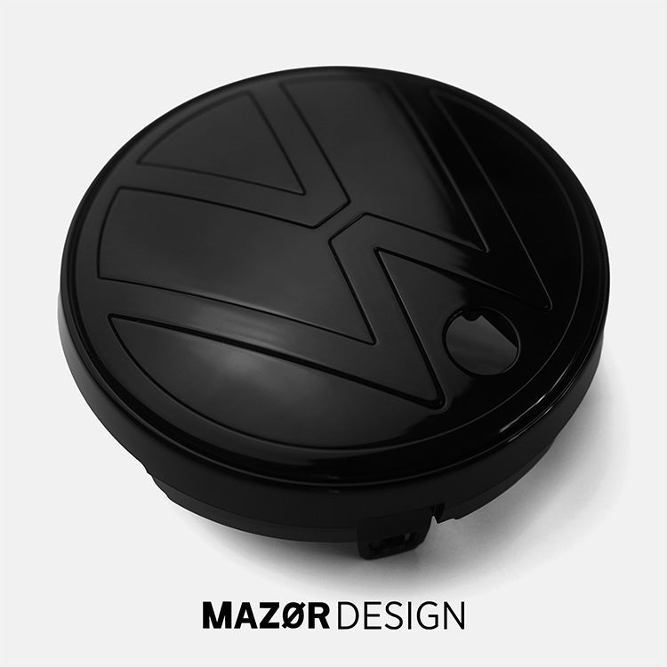 VW ID5 - Emblem Vorne Kühlergrill Schwarz Glanz mit Umfeldkamera