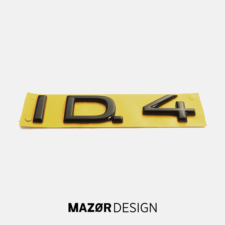VW ID4 - Schriftzug Hinten Heckklappe Schwarz Glanz