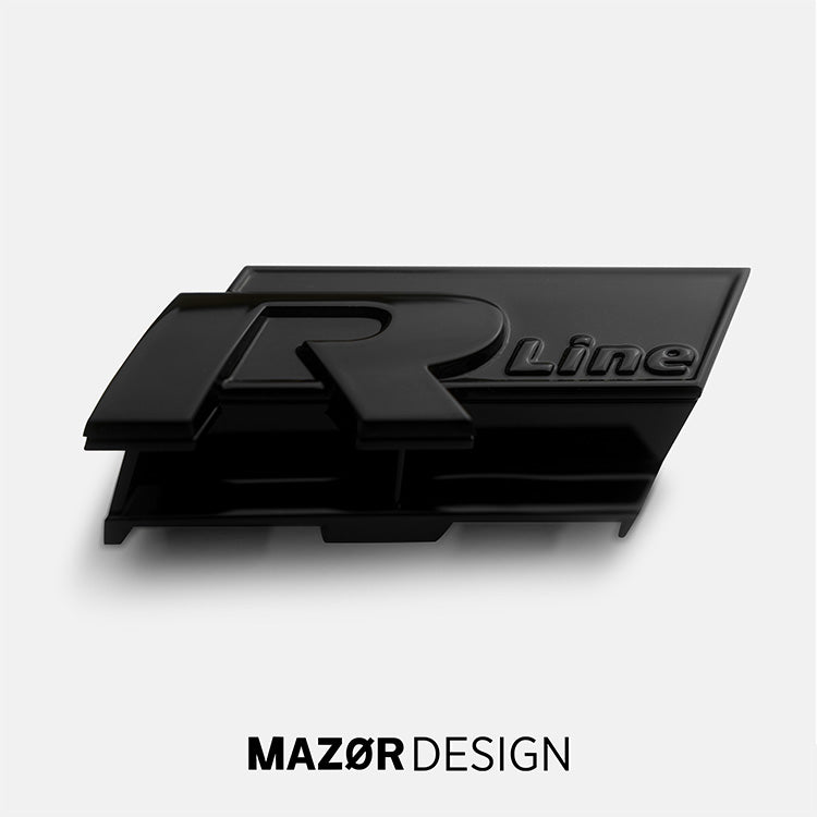 VW Passat B8 - R-Line Emblem Vorne Schwarz Glanz