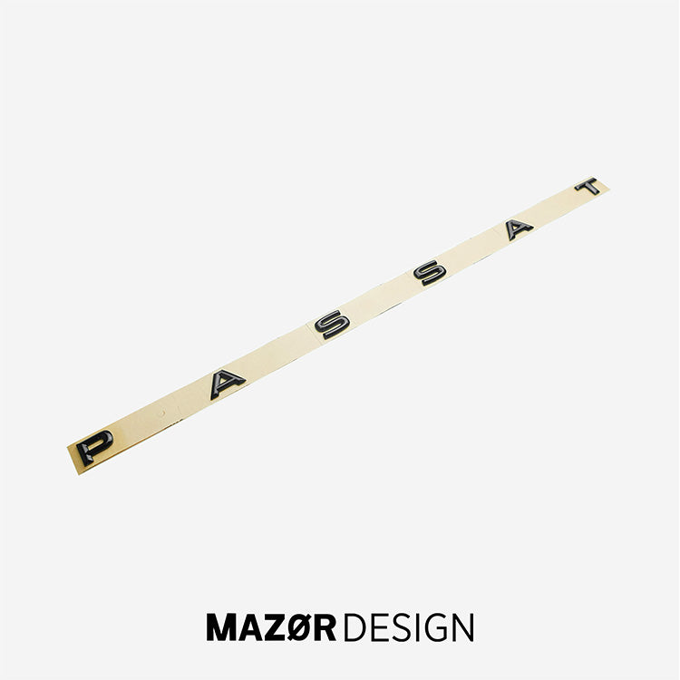 VW Passat B8 Facelift - Schriftzug Hinten Schwarz Glanz 07/19 bis 07/20