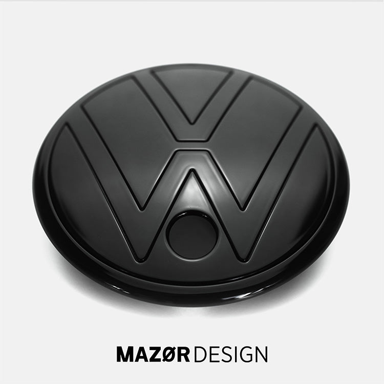 VW Passat B9 - Emblem Vorne Zeichen Schwarz Glanz mit Umfeldkamera