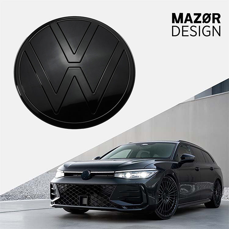 VW Passat B9 - Emblem Vorne Zeichen Schwarz Glanz