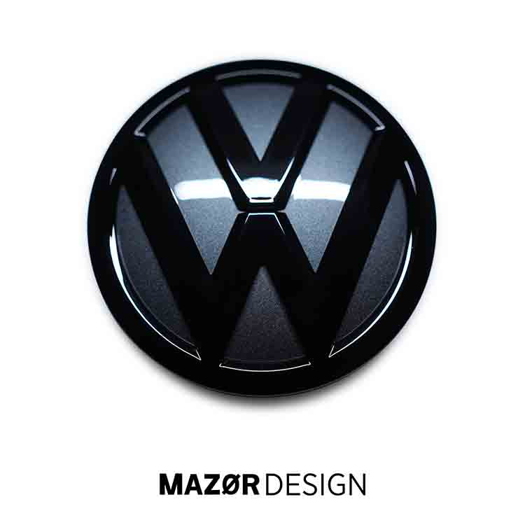 VW T5 T6 T6.1 - Emblem Hinten Schwarz Indiumgrau Metallic LR7H