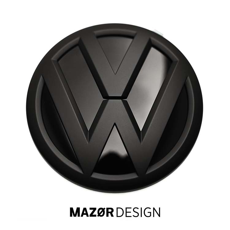 VW T6 T6.1 - Emblem Vorne & Hinten Schwarz Matt