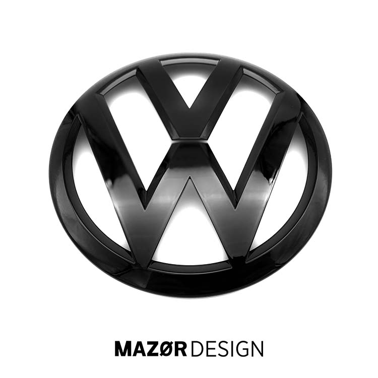 VW T6 T6.1 - Emblem Vorne Schwarz Glanz