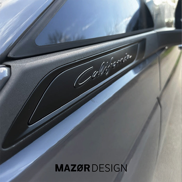 VW T7 - California Schriftzug Schwarz MATT Seitlich Kotflügel Plakette