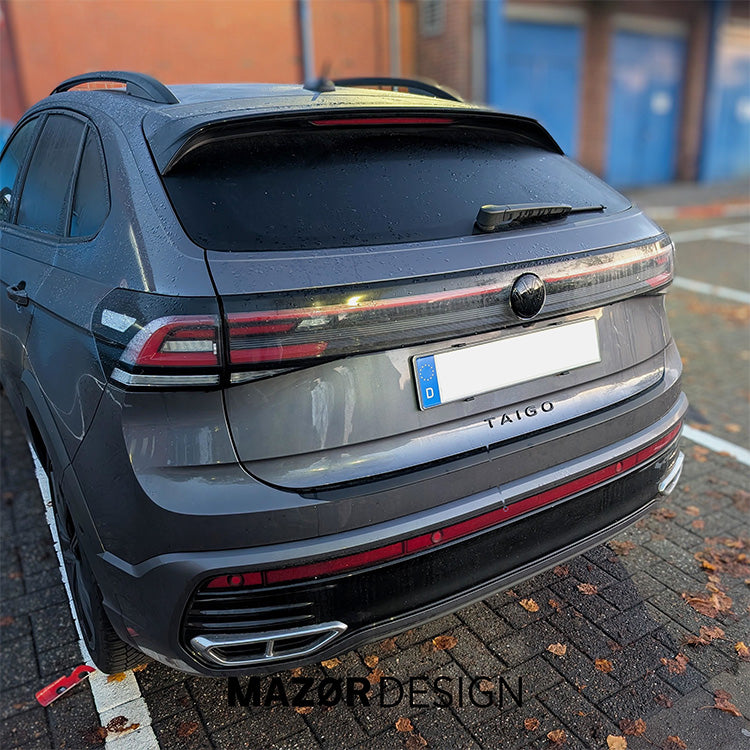 VW Taigo - Emblem Hinten Schwarz Glanz