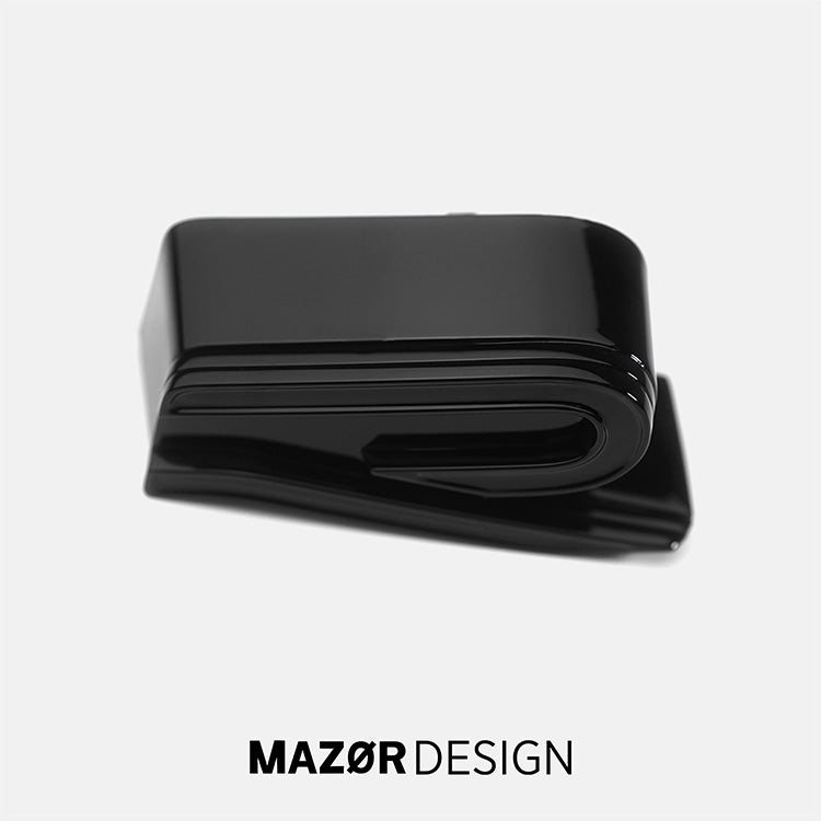 VW Tiguan 2 Facelift - R-Line Emblem Vorne Kühlergrill Schwarz Glanz