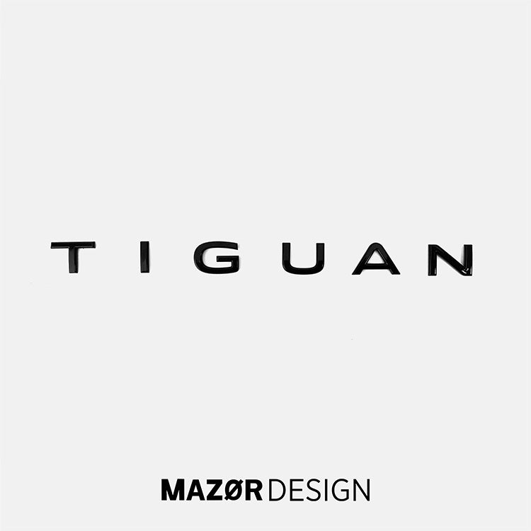 VW Tiguan 2 Facelift - Schriftzug Hinten Schwarz Glanz