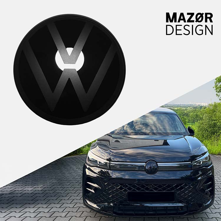 VW Tiguan 3 - Emblem Vorne Schwarz Glanz