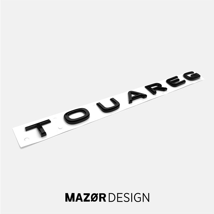 VW Touareg 3 Facelift - Schriftzug Hinten Schwarz Glanz