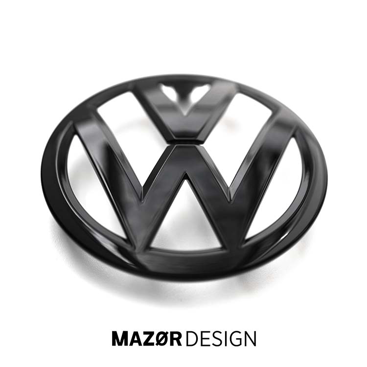 VW Up! - Emblem Vorne Schwarz Glanz bis 06/16